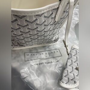 White Patterned Shoulder Bag